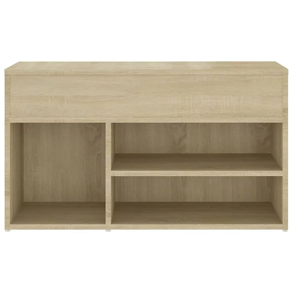 Berkfield Shoe Bench Sonoma Oak Engineered Wood Store Home-Furniture Kingdom